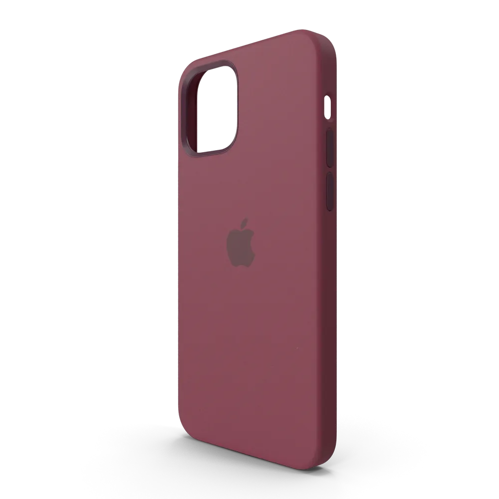 iPhone 12 Silicone Case with MagSafe Plum - Image 2