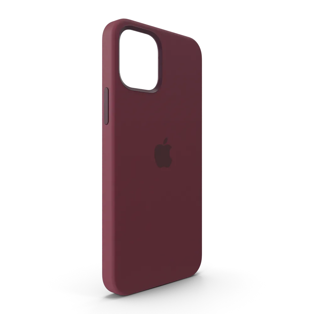 iPhone 12 Silicone Case with MagSafe Plum - Image 4