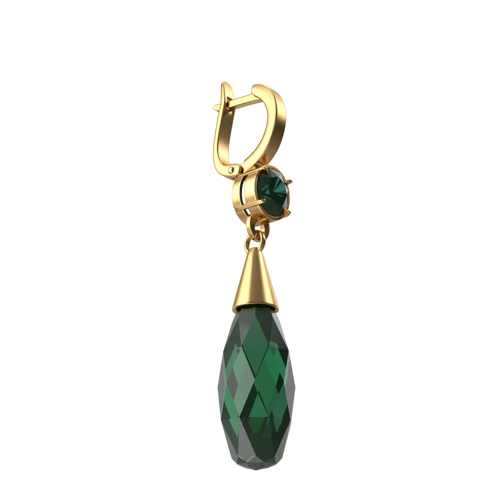 Green Crystal Earring - Image 3