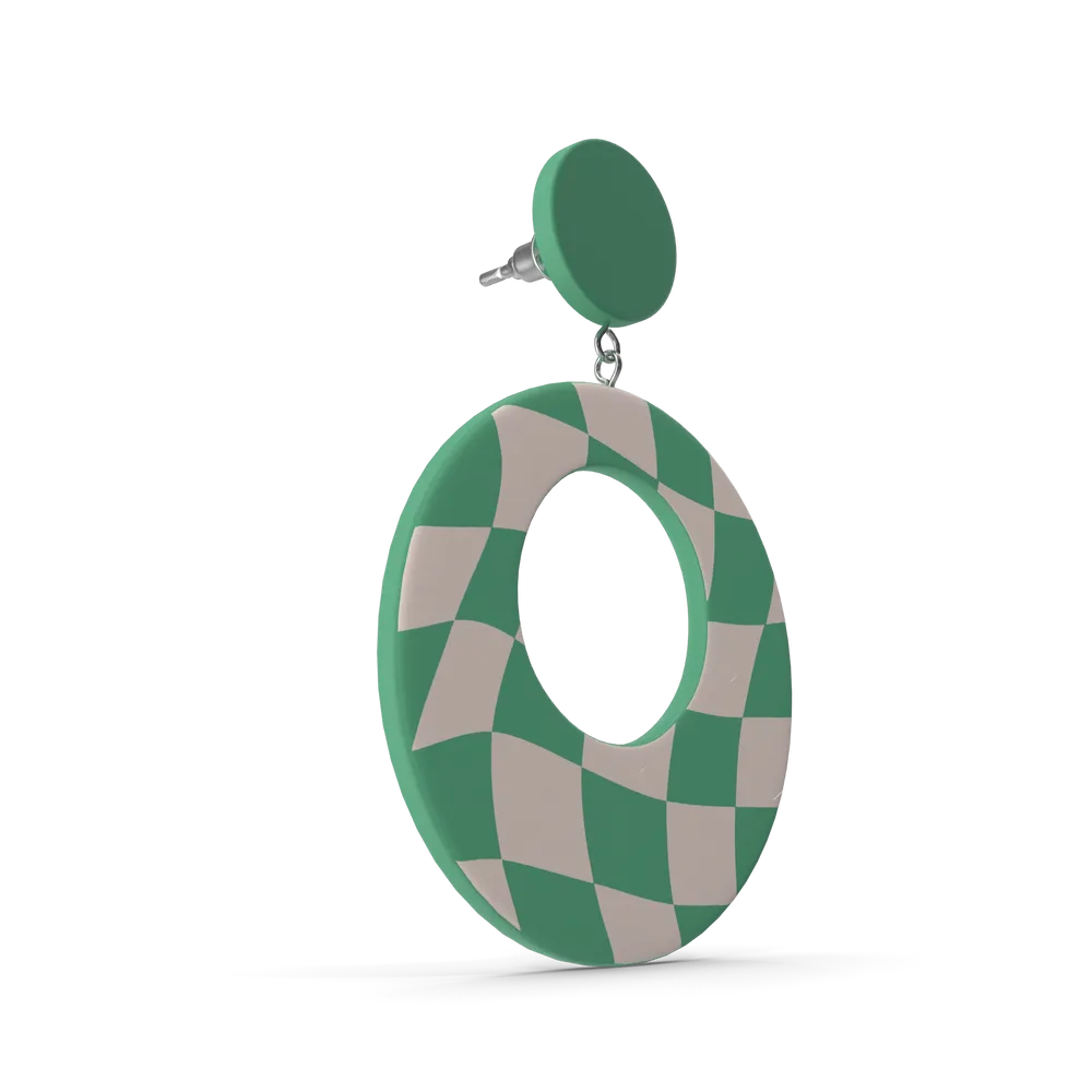 Green Oval Earring - Image 3