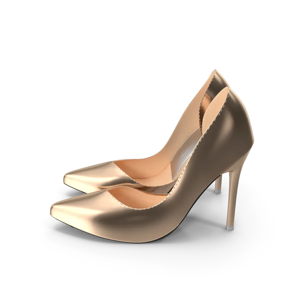 Golden Shoes Woman - Image 2