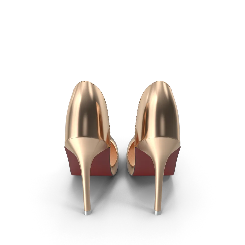 Golden Shoes Woman - Image 3