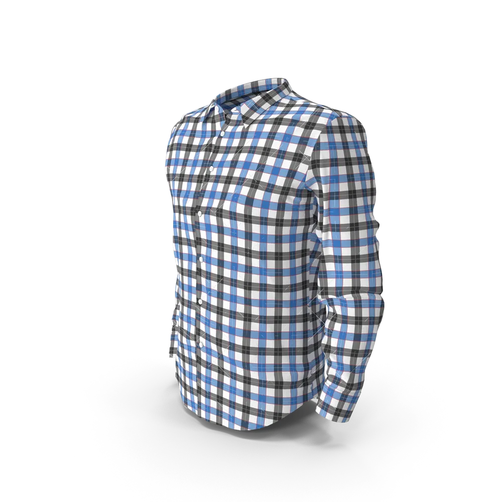 Blue & Black Check Shirt - Image 2