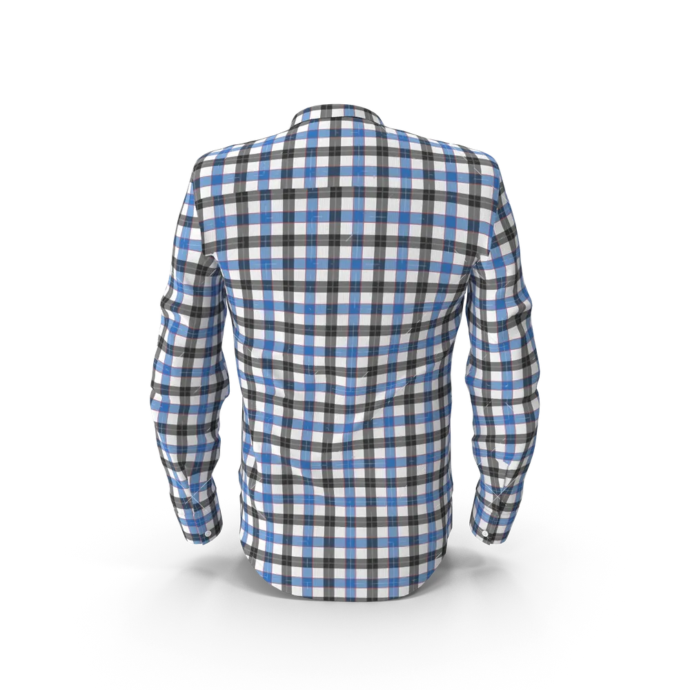 Blue & Black Check Shirt - Image 3
