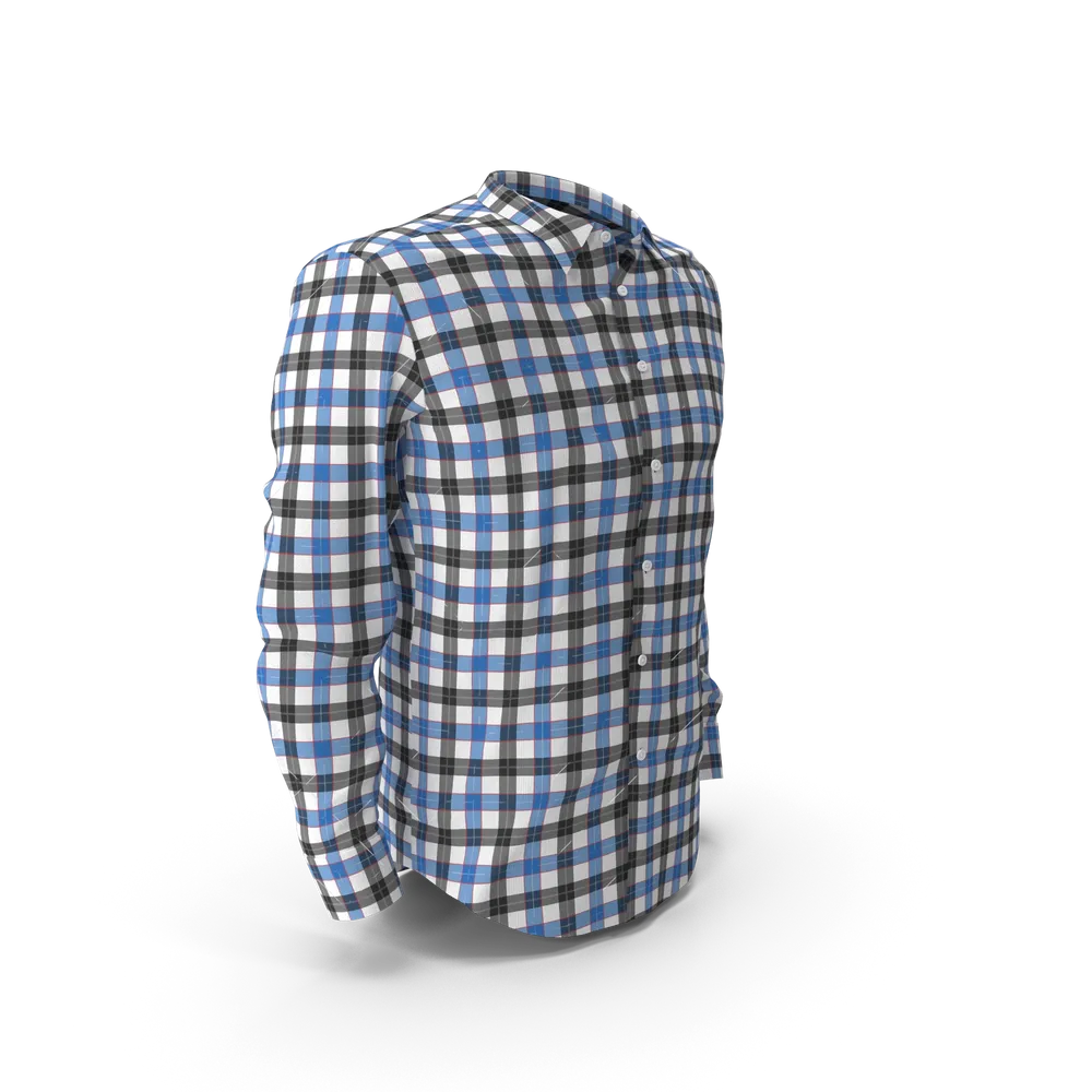 Blue & Black Check Shirt - Image 4