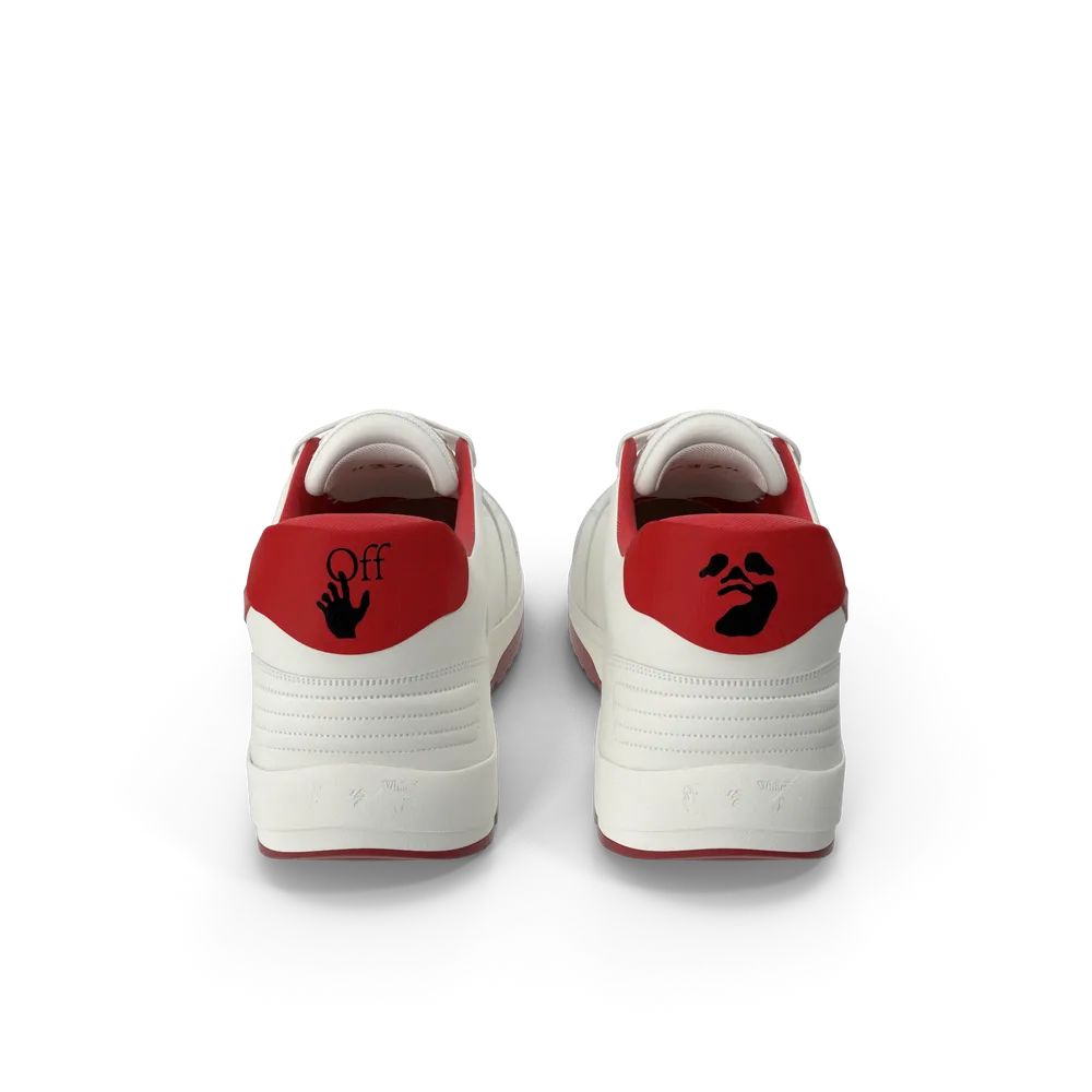 Sports Sneakers Off White & Red - Image 4